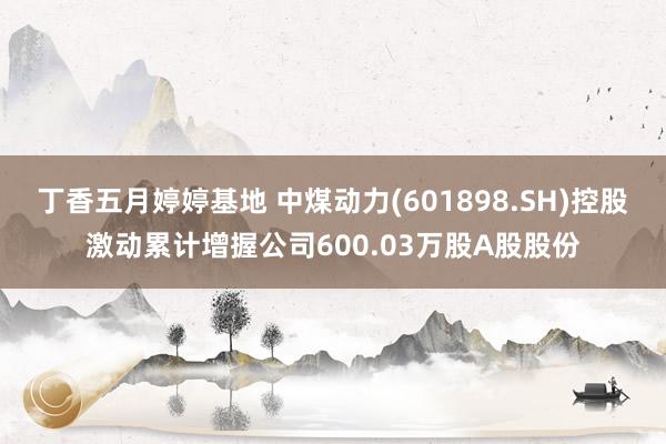 丁香五月婷婷基地 中煤动力(601898.SH)控股激动累计增握公司600.03万股A股股份