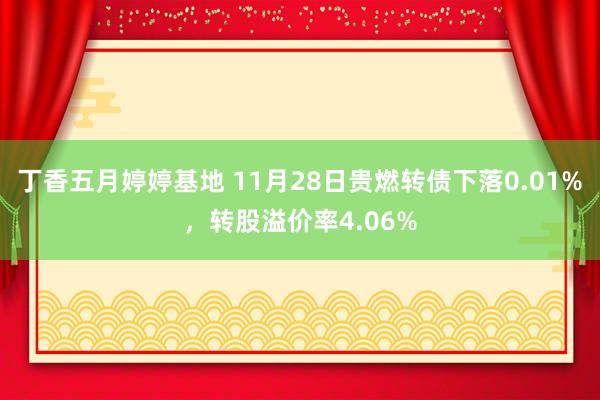 丁香五月婷婷基地 11月28日贵燃转债下落0.01%，转股溢价率4.06%