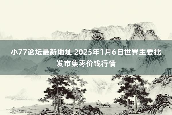 小77论坛最新地址 2025年1月6日世界主要批发市集枣价钱行情