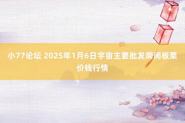 小77论坛 2025年1月6日宇宙主要批发阛阓板栗价钱行情