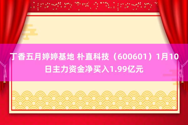 丁香五月婷婷基地 朴直科技（600601）1月10日主力资金净买入1.99亿元