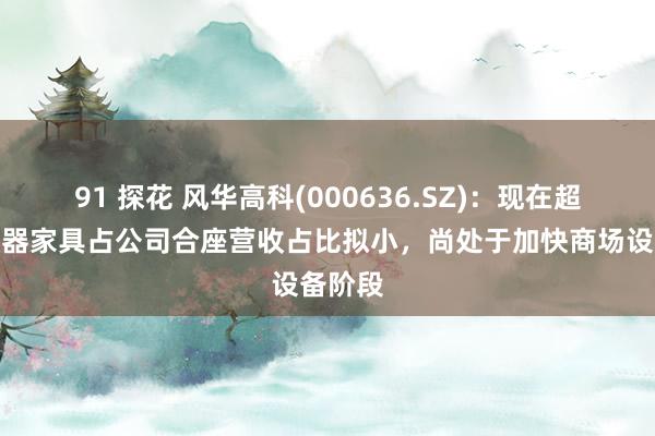 91 探花 风华高科(000636.SZ)：现在超等电容器家具占公司合座营收占比拟小，尚处于加快商场设备阶段